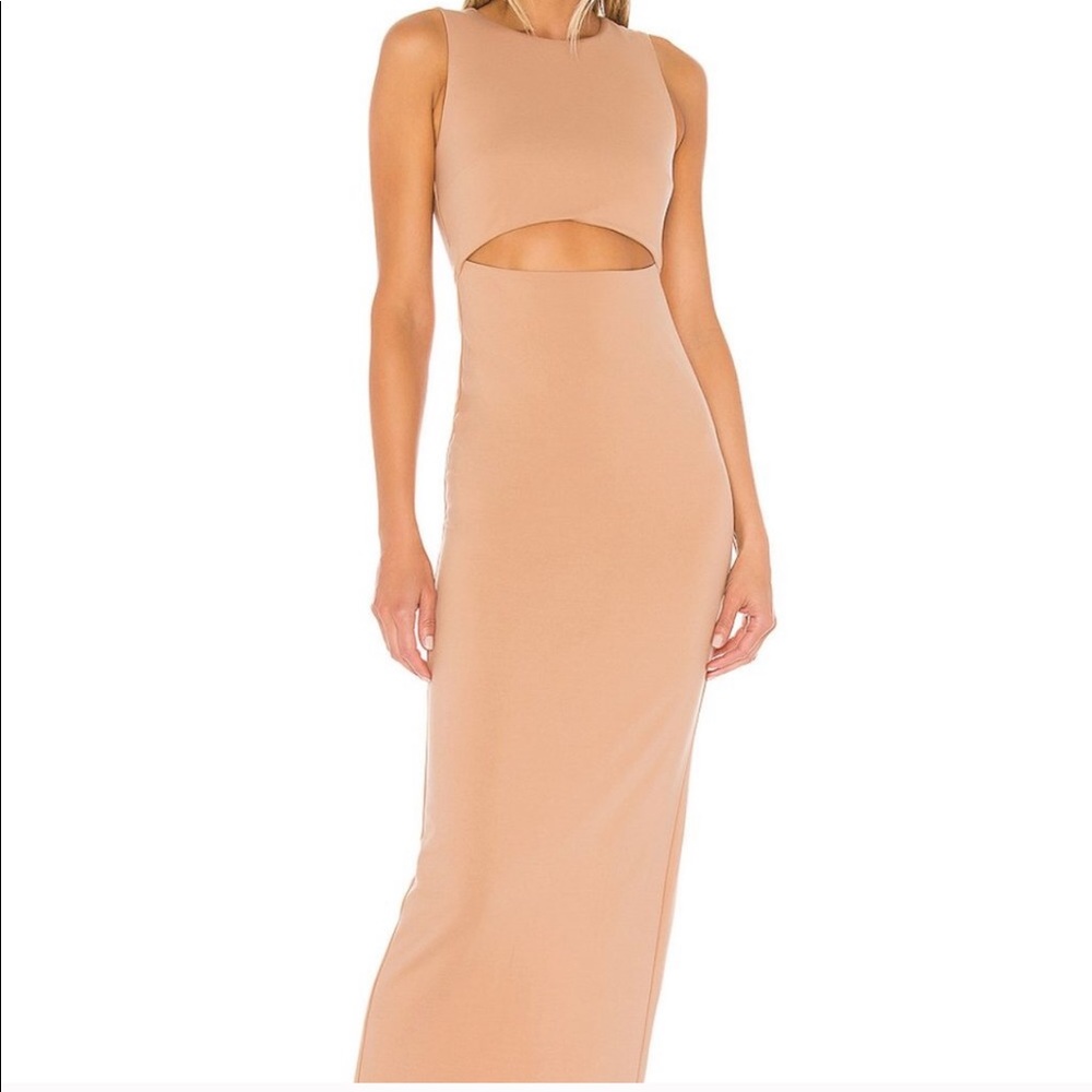 NBD Jonna Midi Dress in Nude -reserved